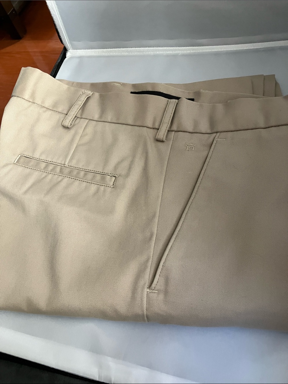 Haggar Khaki Straight-Fit Chino Pants